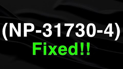 PS4 (NP-31730-4) Fix Error code