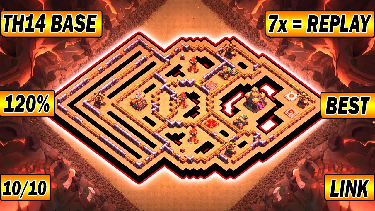 CWL + LEGEND Base  2021 Th14 War Base With Link Anti 1 Star  - Town Hall 14 Copy Link Layout 2021