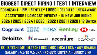 TOP MNCs Freshers Hiring Started | 10 Biggest OFF Campus Drive | Latest Jobs | Direct Test Interview