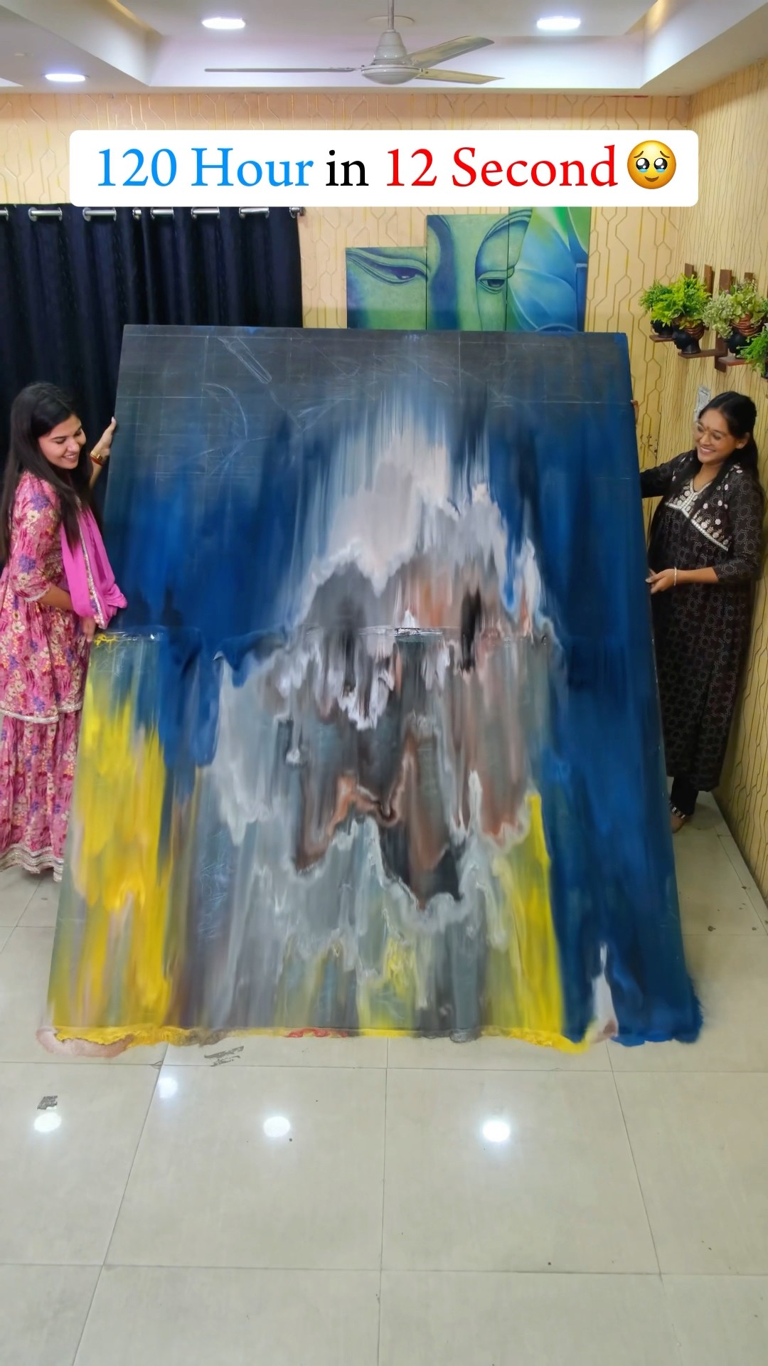 120 Hour in 12 Second ?#shorts #artistshikhasharma #3drangoliqueen