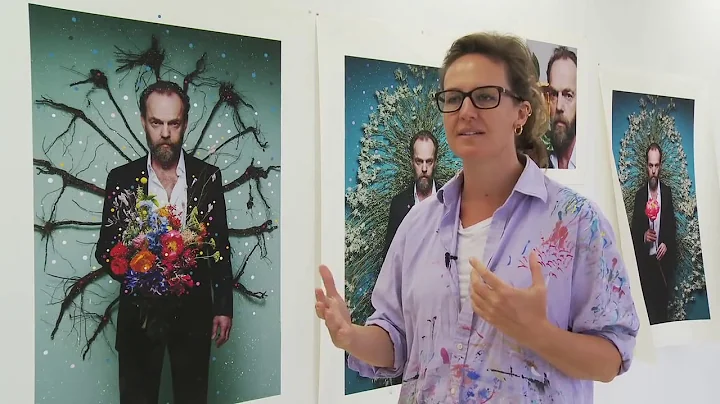 Artist Del Kathryn Barton in her studio