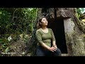 90 Days Building a Secret Shelter Inside a Giant Tree for Survival. Bushcraft