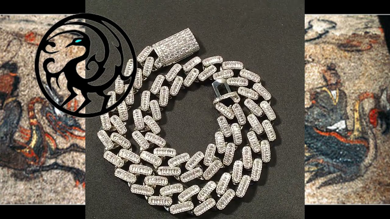 Pink Ice CZ  12mm Miami Chain Cuban Hip Hop Bracelet