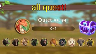 wildcraft completing all quest 95 /94  dragon quest 94 it's not last quest and quest not end 😙🐲
