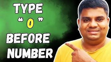 Hoe je 0 voor een getal optelt in Excel - [ SNEL ]