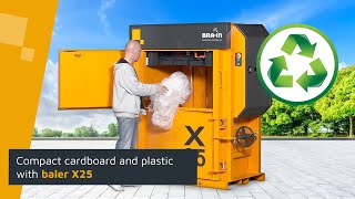 Bramidan baler X25 for your recyclable waste