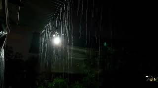 Suara hujan gemuruh dan petir malam hari | tertidur seketika | rain for sleeping #rain