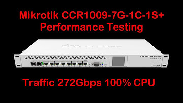 Mikrotik CCR1009-7G-1C-1S+ Performance Testing