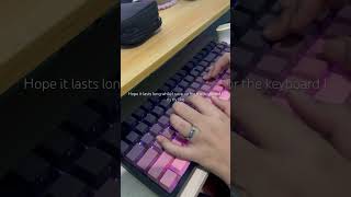 the most affordable mechkeeb I found online, yay! #mechanicalkeyboard #shorts