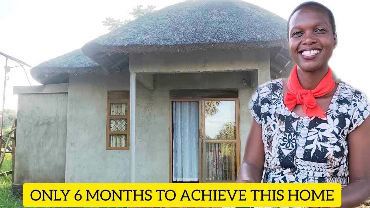 Она покинула город и ПОСТРОИЛА себе дом в деревне (Гулу, Уганда).