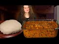 ASMR FUFU EGUSI SOUP MUKBANG No Talking Nigerian Food Eating Sound MonicaASMR 