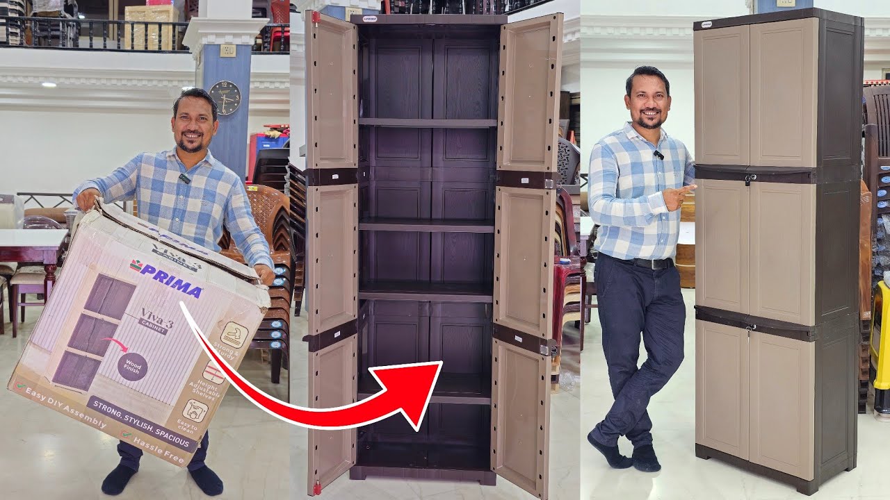 Unboxing Prima Viva-3 Plastic Cupboard Review & Installing with Price! 