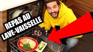 JE FAIS UN REPAS COMPLET AU LAVE VAISSELLE  CARL IS COOKING