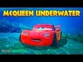 LIGHTNING MCQUEEN UNDERWATER Rescue w/ Spiderman, Hulk and Wolverine Cartoon for Kids