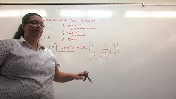 Row Reduction and Gaussian Elimination to solve a system of equations