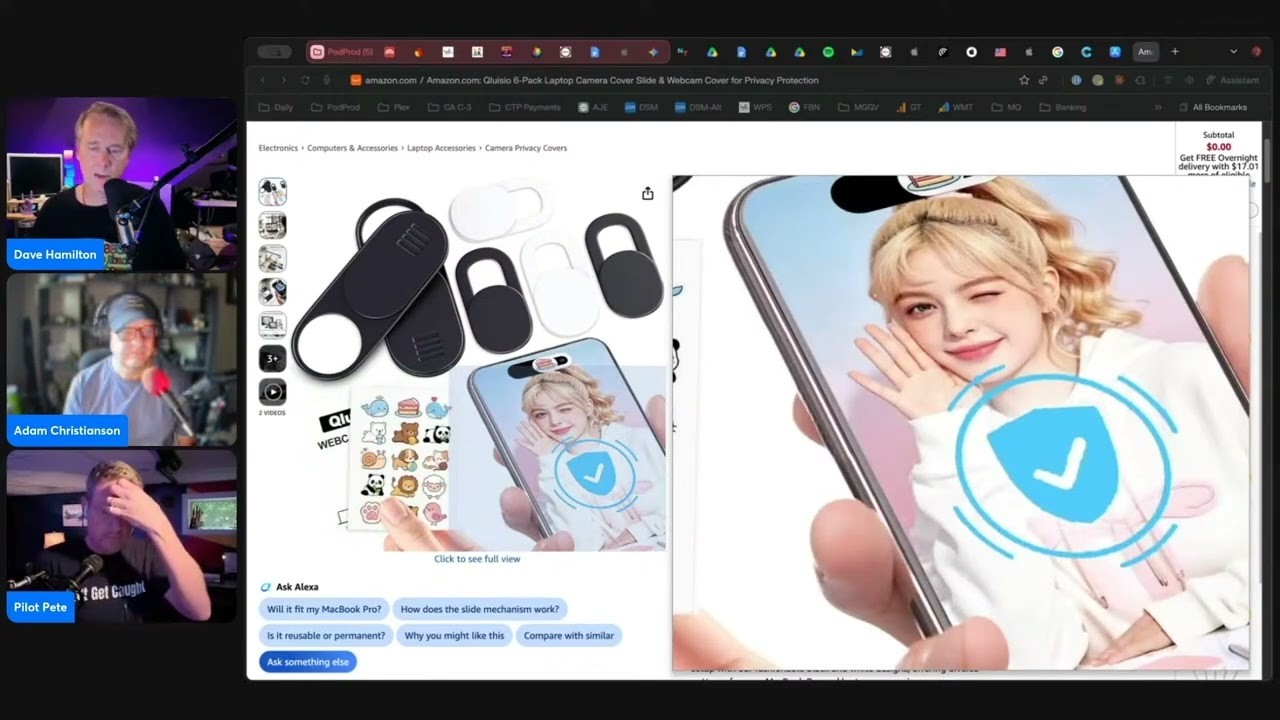 Thumbnail for Webcam Privacy Covers for Mac, iPhone, and iPad