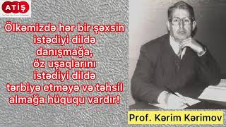 Prof. K.Kərimov: “Talış dili” dərsinin vacibliyi