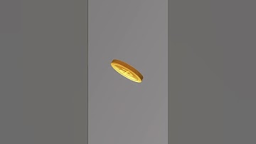 3D coin Falling after effect