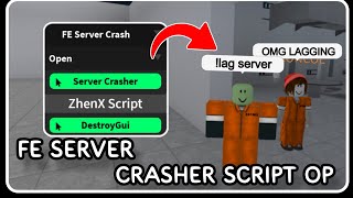 [ FE ] Server Crash Script Hack - ROBLOX SCRIPTS - Server Destroyer Trolling Script *NEW*