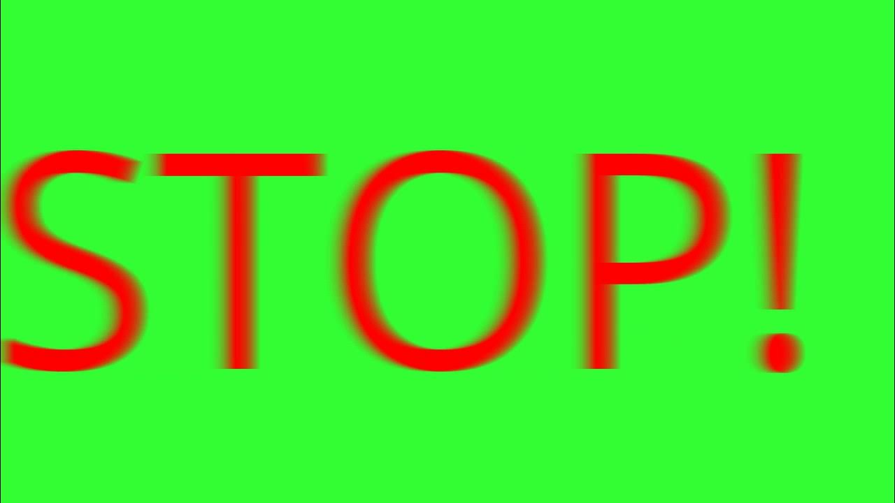 Stop screen. Stop screen