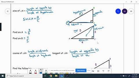 Geo 7.4 Trig Ratios A