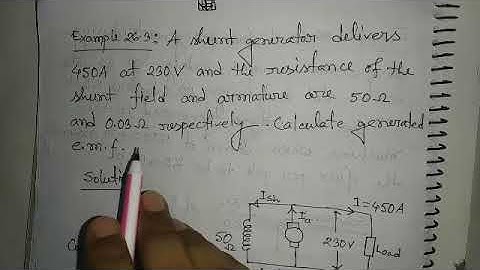 Some Mathematical examples of DC Generator