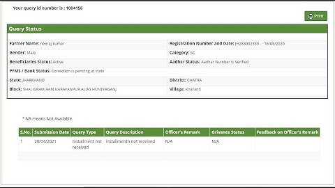 PFMS / Bank Status: Correction is pending at state ONLINE SUDHARE