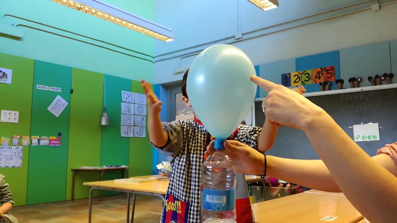 EXPERIMENTACIÓ A INFANTIL: EL GLOBUS QUE S'INFLA SOL | Escola ...
