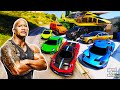 GTA 5 - Stealing Dwayne &#39;The Rock&#39; Supercars Cars with Franklin! (Real Life Cars #143)