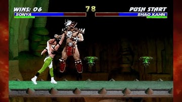 Mortal Kombat Trilogy, Sony Playstation (PS1/PSOne), very hard, Sonya. Прохождение (walkthrough)