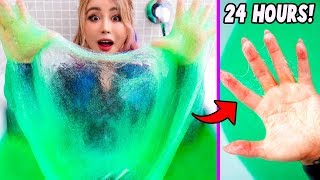 I Spent 24 Hours Straight In Slime Challenge!