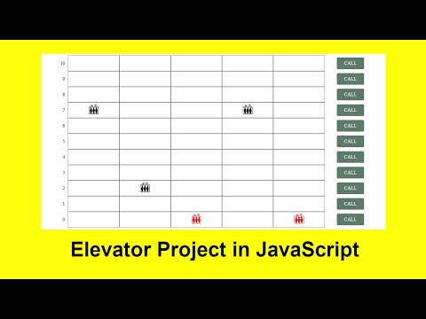 Elevator System Project in JavaScript | HTML CSS JS Project for Beginners | Source Code