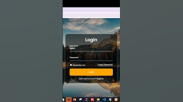 Modern Login Page in HTML & CSS | Transparent Login Form | Login Page with Background Image #htmlcss