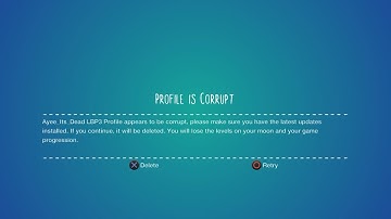 LittleBigPlanet 3 Profile is Corrupt Screen