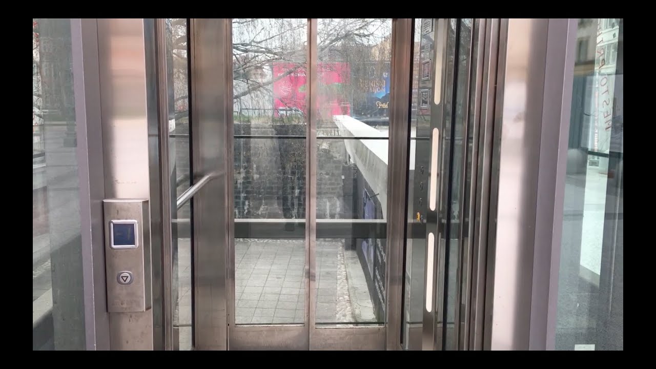 Info Dvig Glass MRL Elevator at a Parking Garage in Ljubljana YouTube