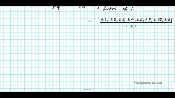 PrU1L20a Rational Roots Theorem Fundamental Theorem of algebra Precalculus II