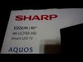 Телевизор Sharp 17450 40&#39;&#39; 4K ULTRA HD AQUOS Разбитый экран