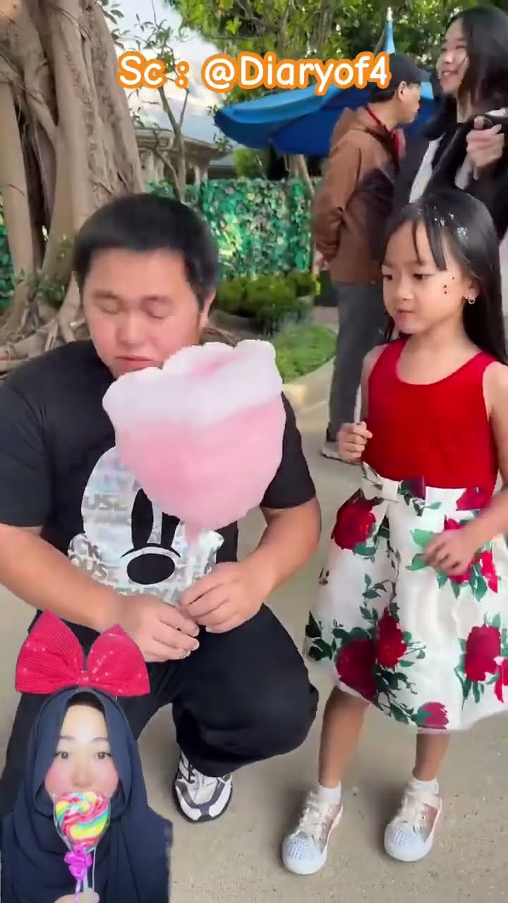DIA MENIPU PAPA ADA KINGKONG ⁉️padahal dia mencuri permen kapas Papa ? @Diaryof4#shorts #funny