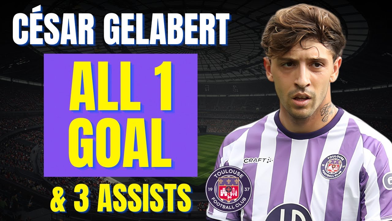 César Gelabert - ALL 1 GOAL & ASSISTS FOR TOULOUSE | Skills & Highlights