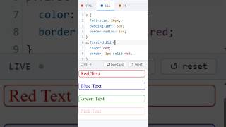 CSS Text Color and Border Color #coding #htmltutorial #csstutorial