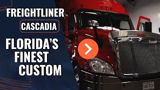 Freightliner Cascadia Custom Custom Dash Panel and Floor, By Florida's Finest Custom