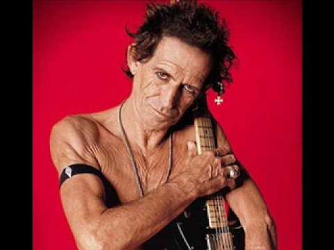 Keith Richards (The Rolling Stones) with "Litle T&A"