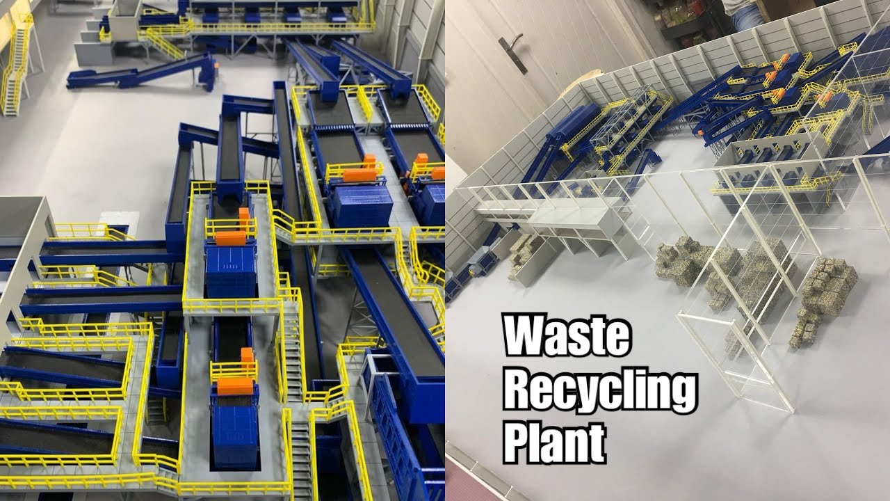 Waste Recycling Plant / Scale Model 1:75 Meters - YouTube
