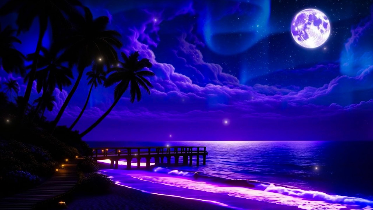 Звуки волн и расслабляющая фортепианная музыка — снимают стресс, тревогу и помогают заснуть — муз...