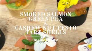 Smoked Salmon Green Pea & Cashew Nut Pesto Tart Shells | Fine Food Specialist