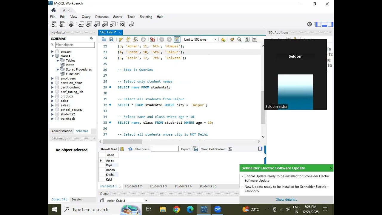 SQL Practical Class 1 | Create Database & Table in MySQL | Hindi
