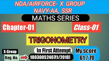 Trigonometry || Maths Series || NDA/Airforce-X Group/Navy-AA, SSR |