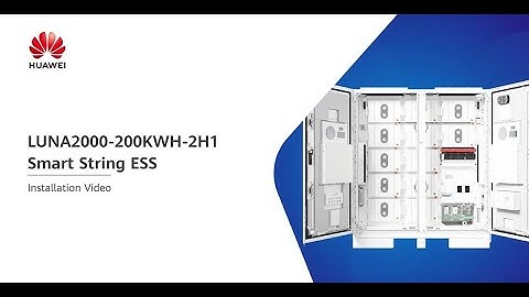 (English) LUNA2000-200KWH-2H1 Smart String ESS Installation Video