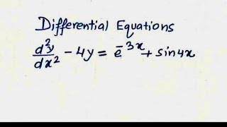 Linear Differential Equation with constant coefficients _ Part 9