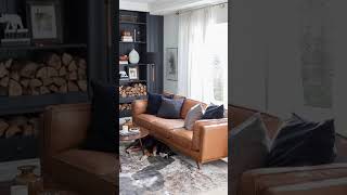 I love how leather is making a come back #leatherfurniture... #Shorts #keirashomecollective